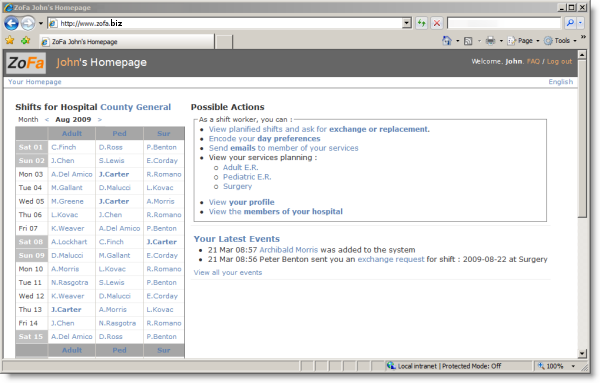 Example screenshot